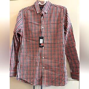 Connor Men's Checkered cotton Long Sleeve Collared Button Up Shirt Size XS